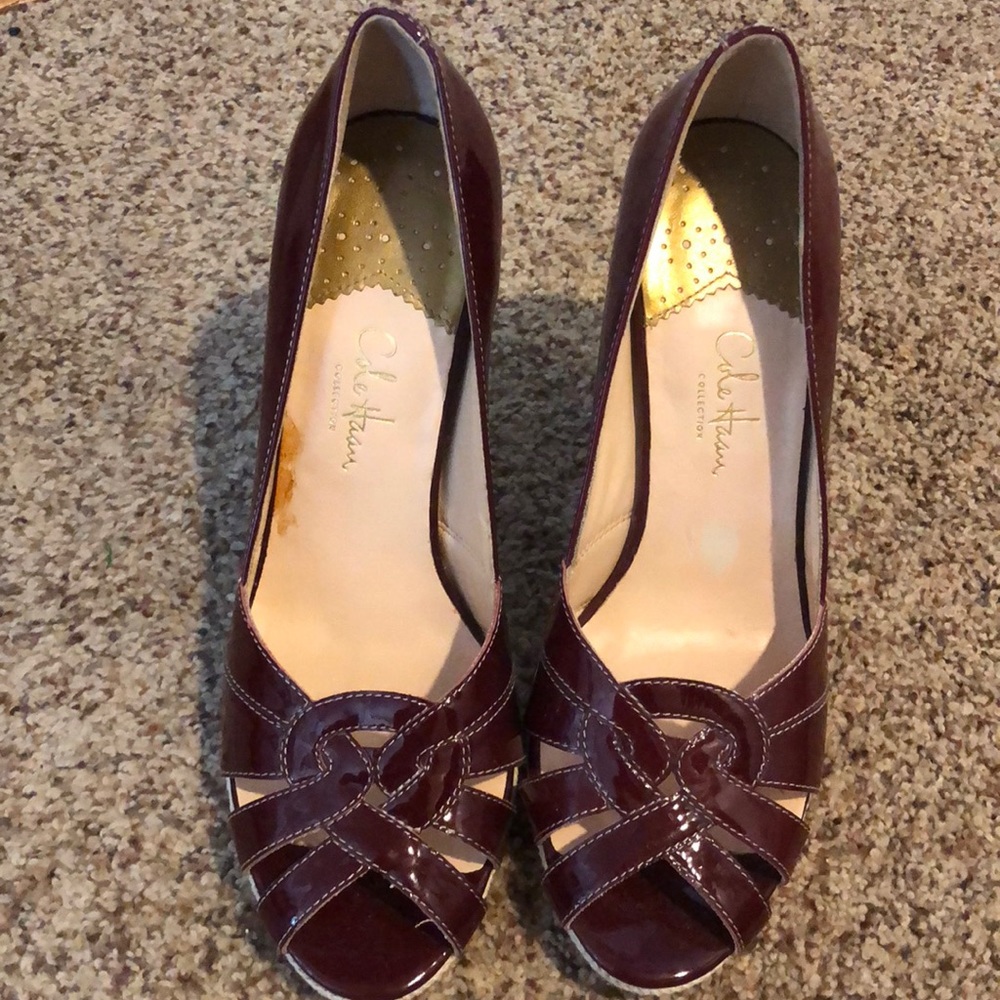 Wine colored heels